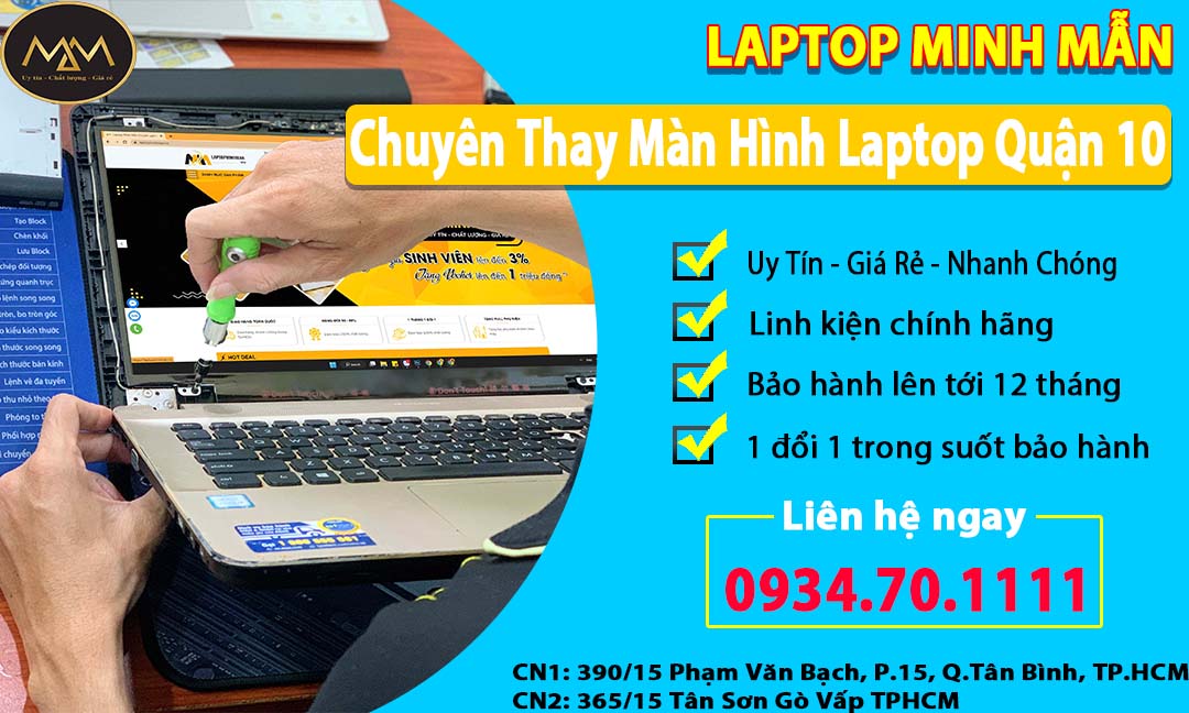 Thay Màn Hình Laptop Quận 10