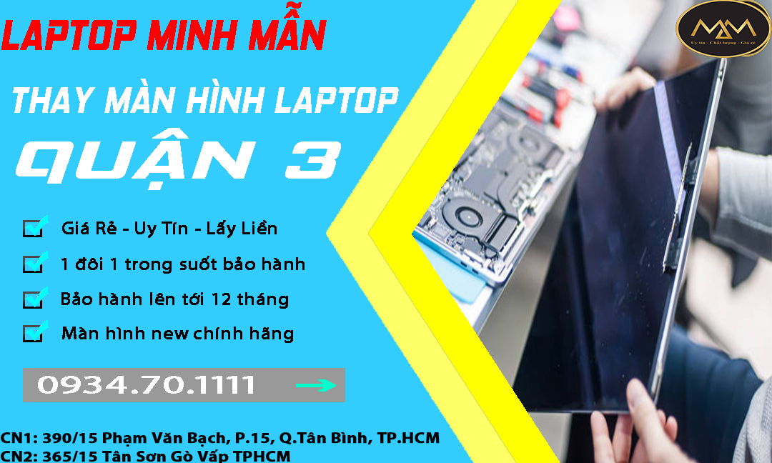 Thay Màn Hình Laptop Uy Tín Quận 3
