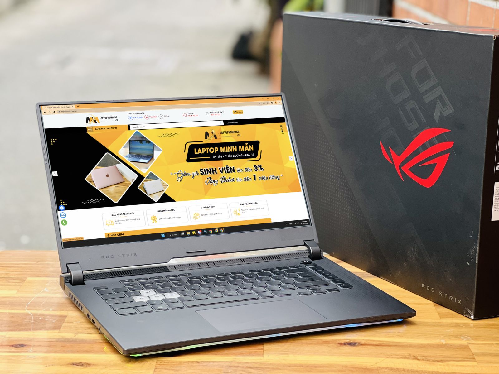 Asus Rog Strix G513IH 2022 Ryzen 7 4800H/ SSD 512GB/ GTX 1650/ 144hz/ 15.6inch/ LED SGRB/ LAPTOP CHUYÊN GAME/ GIÁ RẺ