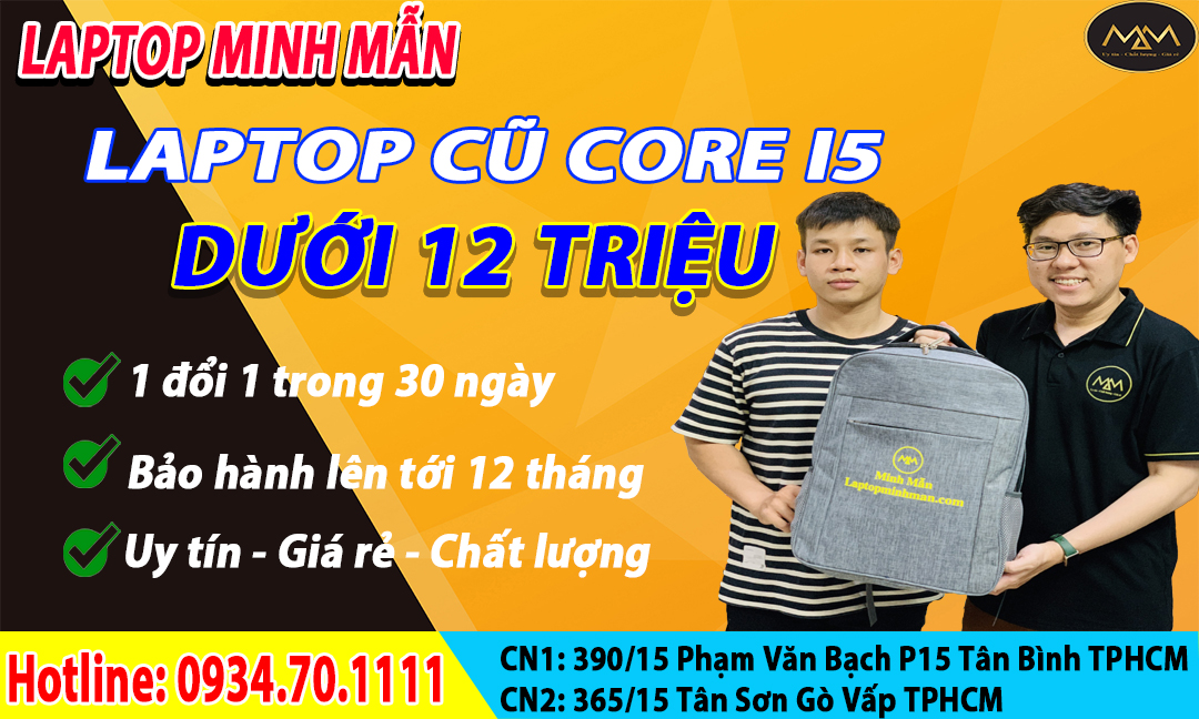 Laptop cũ i5 dưới 12 triệu