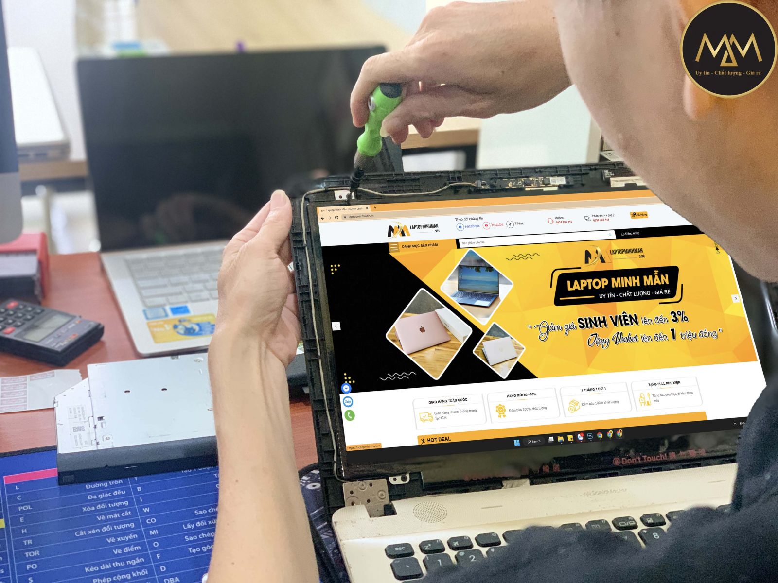 Thay Màn Hình Laptop Hóc Môn Giá Rẻ Uy Tín