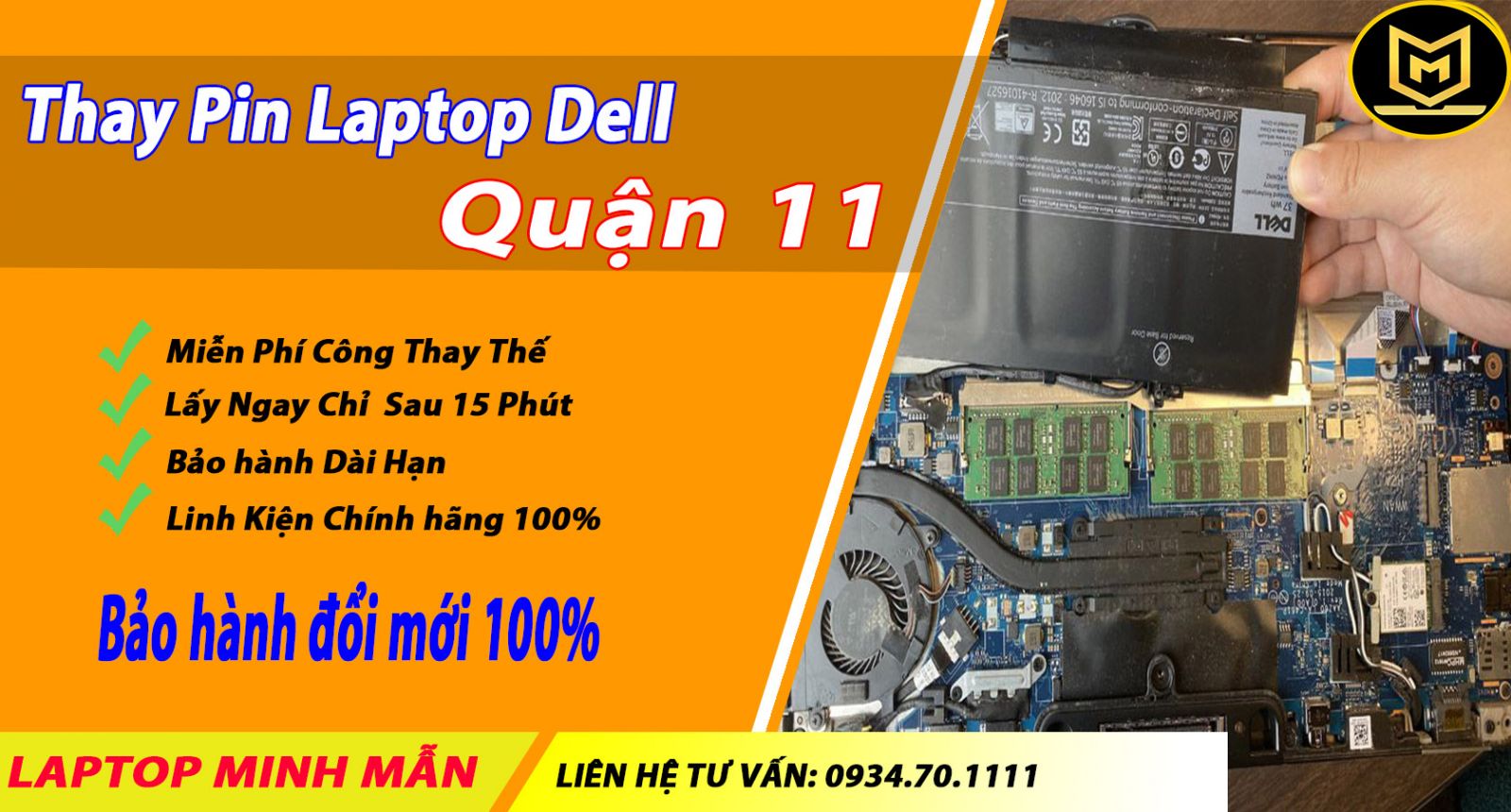 Thay-pin-laptop-Dell-quận-11