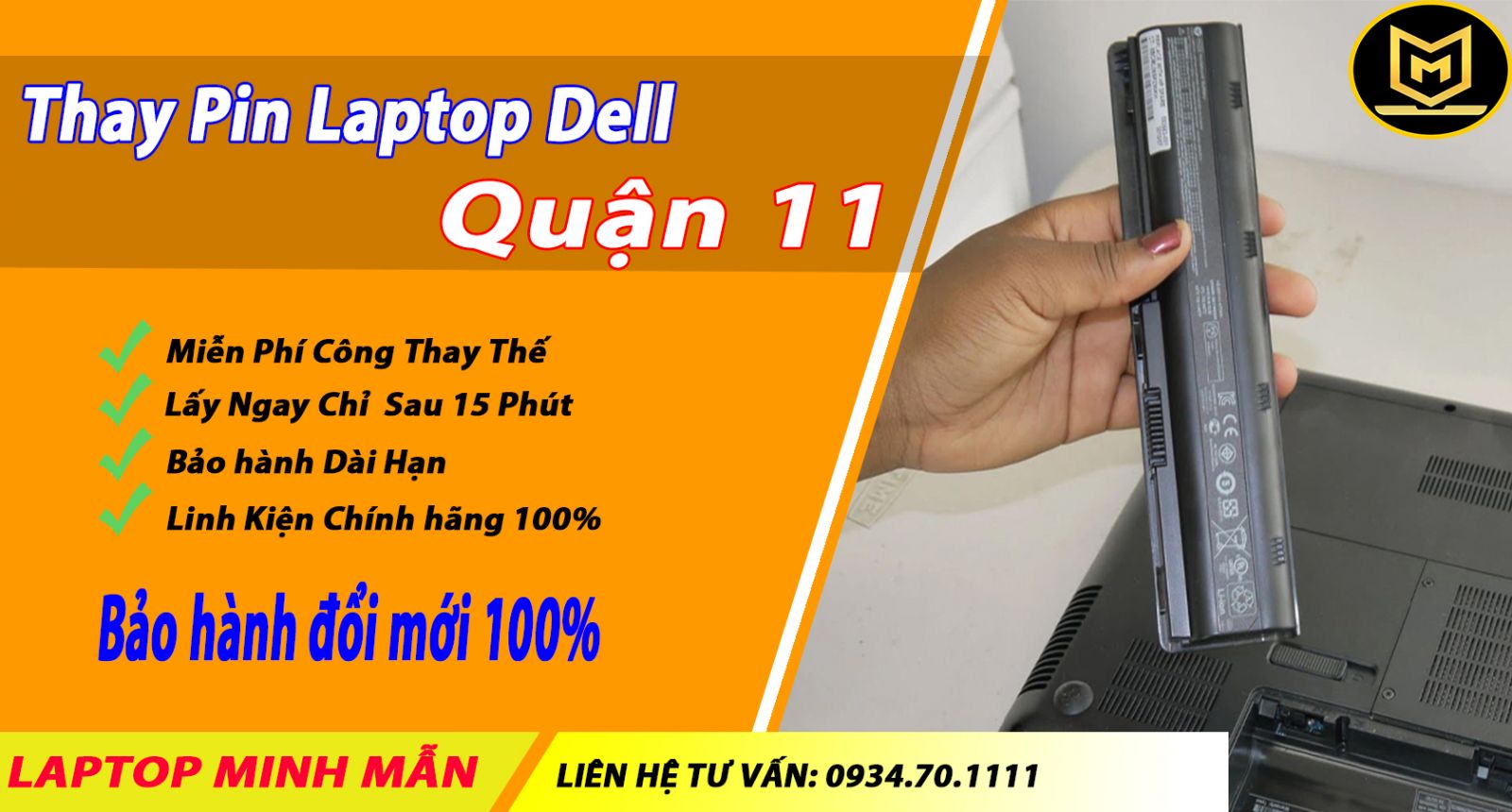 Thay-pin-laptop-Dell-quận-11