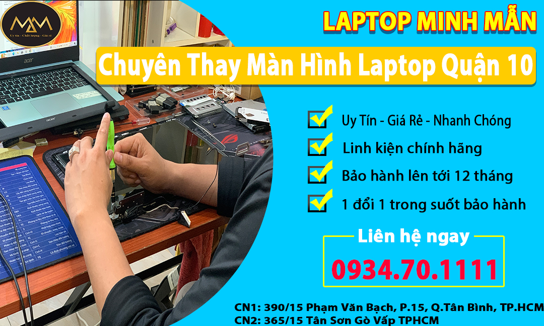 Thay Màn Hình Laptop Quận 10
