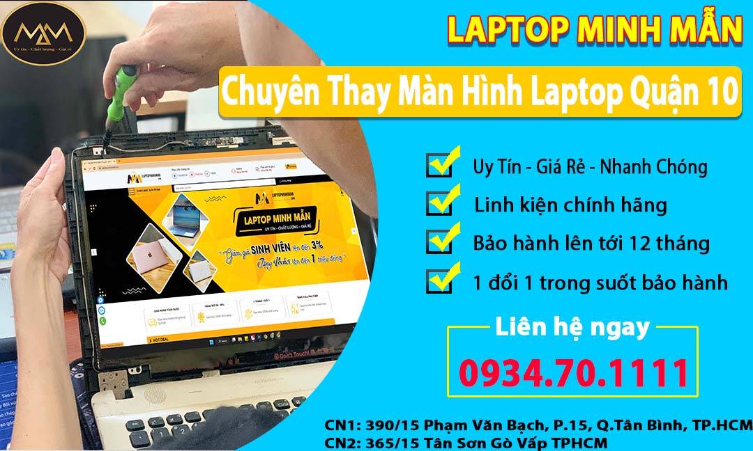 Thay Màn Hình Laptop Quận 10
