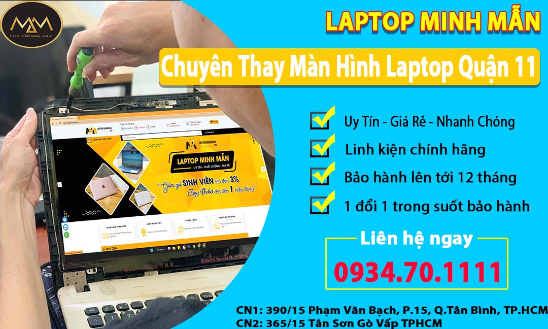 Thay Màn Hình Laptop Uy Tín Quận 11