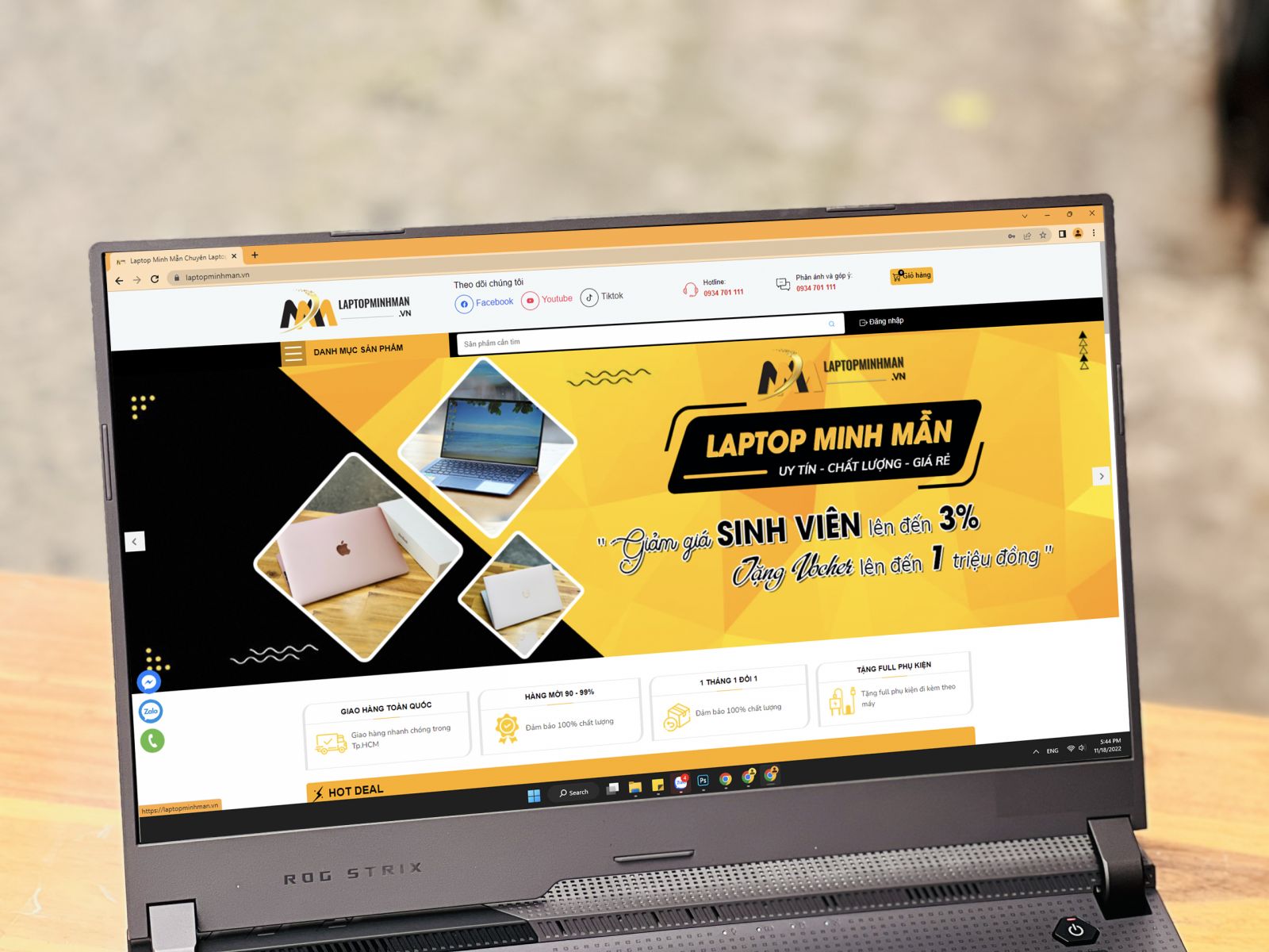 Asus Rog Strix G513IH 2022 Ryzen 7 4800H/ SSD 512GB/ GTX 1650/ 144hz/ 15.6inch/ LED SGRB/ LAPTOP CHUYÊN GAME/ GIÁ RẺ