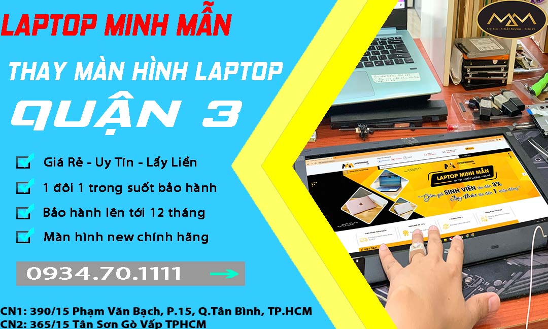 Thay Màn Hình Laptop Uy Tín Quận 3