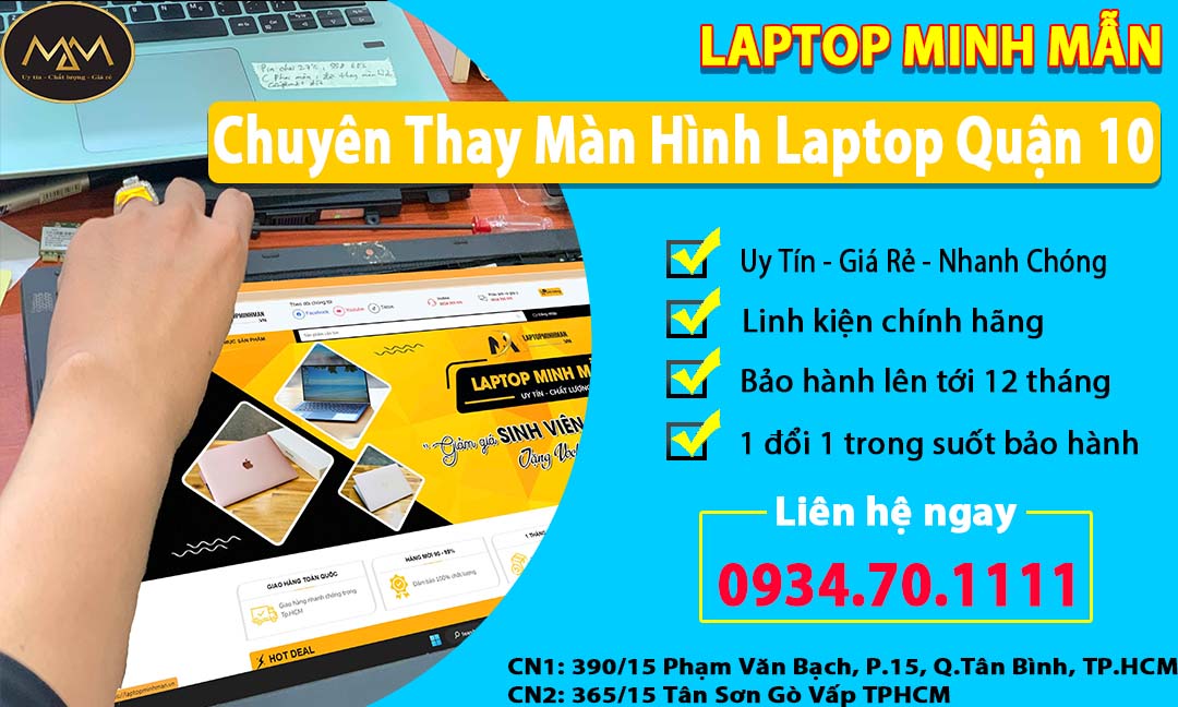 Thay Màn Hình Laptop Quận 10