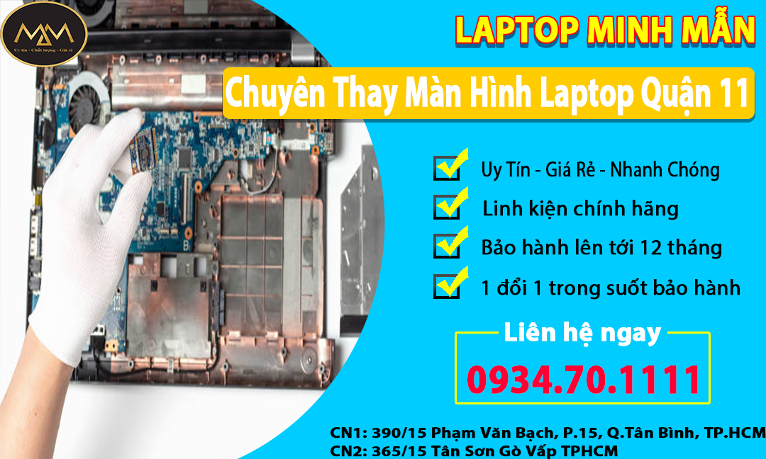 Thay Màn Hình Laptop Uy Tín Quận 11