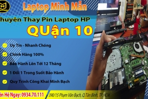 THAY PIN LAPTOP HP QUẬN 10 LẤY LIỀN